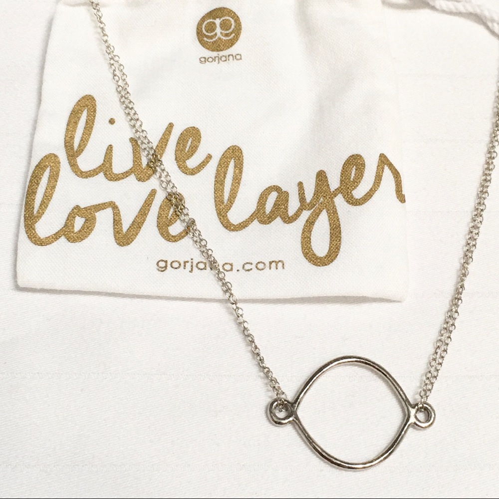 GORJANA Double Chain Silver Necklace